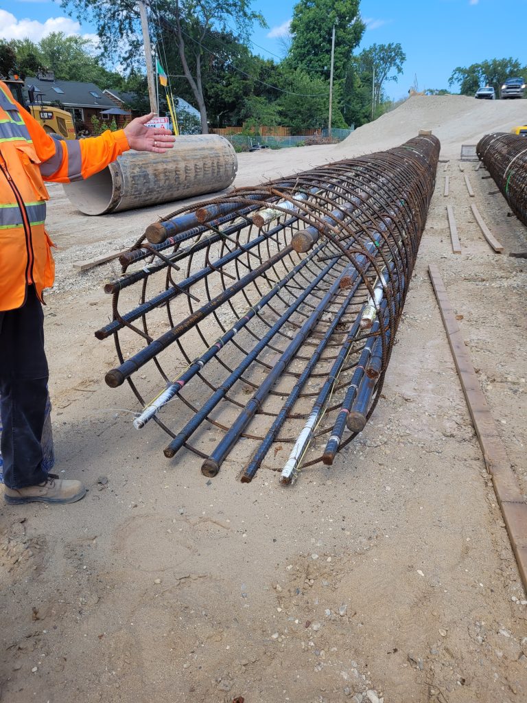 Interstate 43 rebar cage