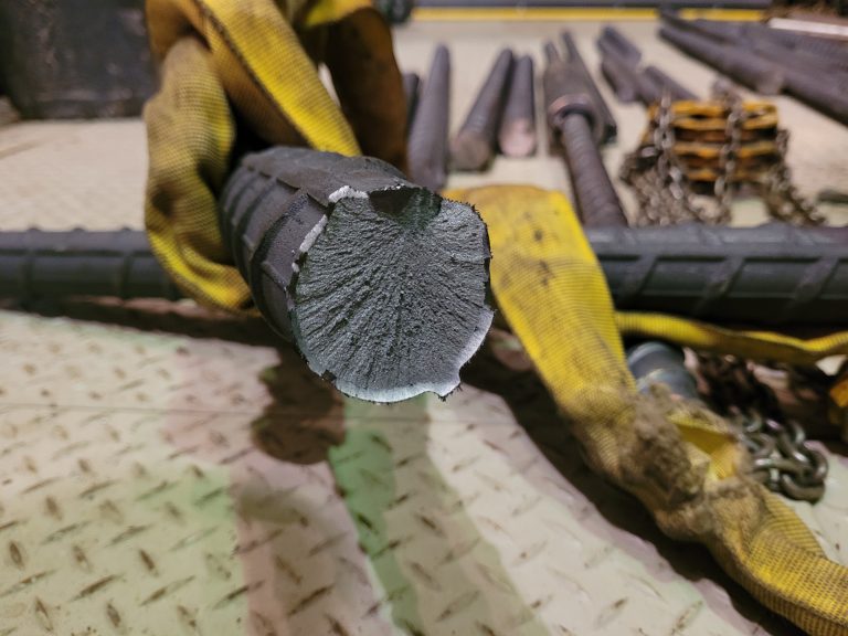 #16 (2 inch) rebar fracture surface after testing